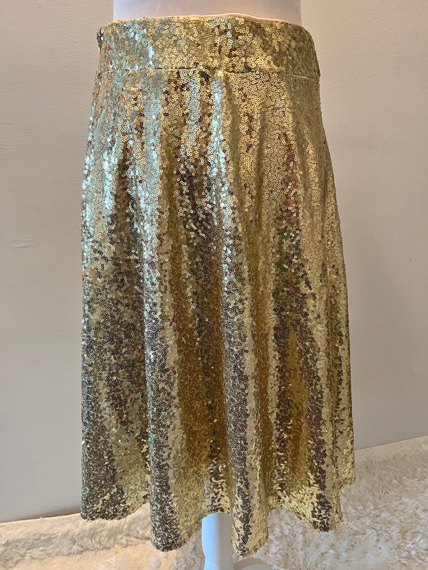Gold Sequined Skirt