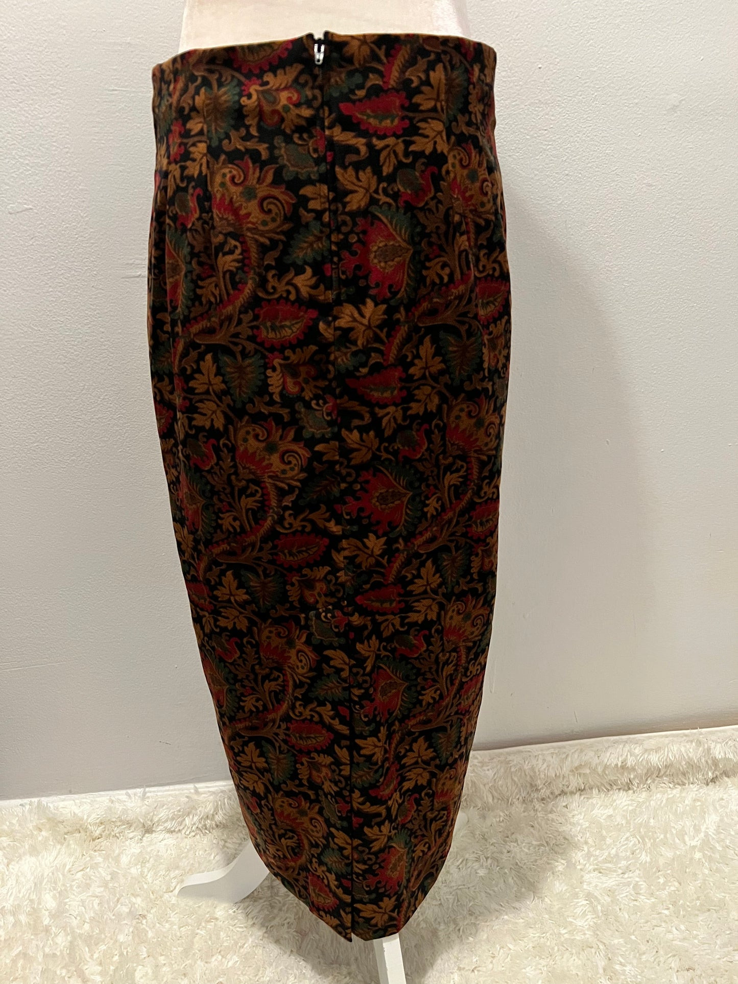 Vintage Fall Petite Long Skirt