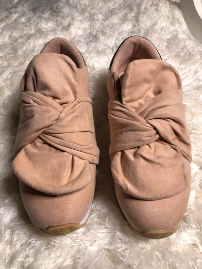 Blush Gabby Knotted Bow Sneaker