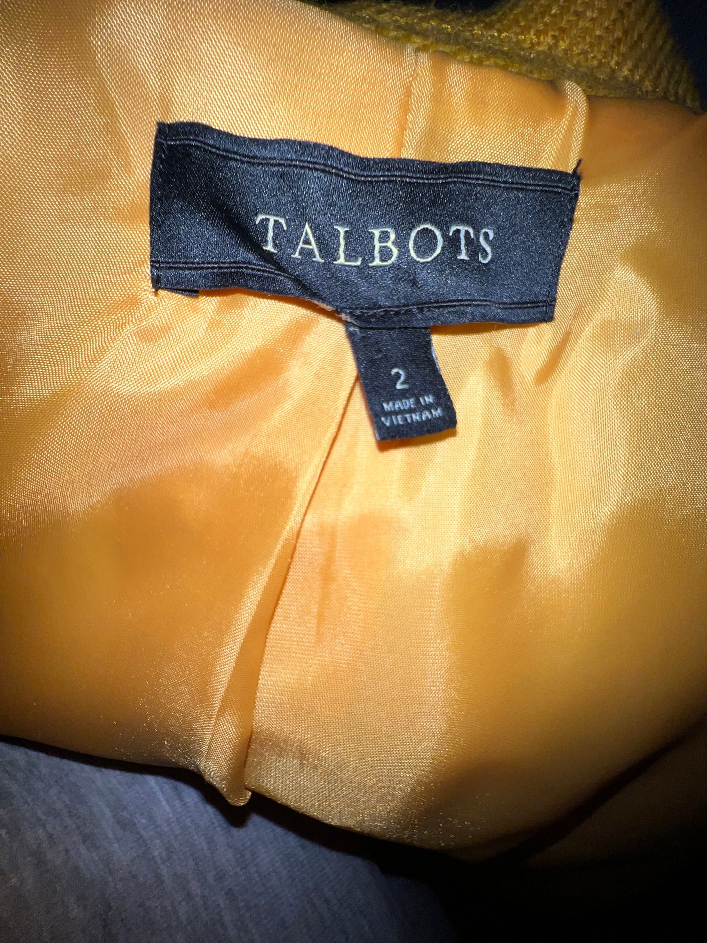 Yellow Talbots Blazer